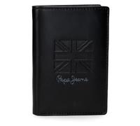 Pepe Jeans Denver Portefeuille Vertical avec Porte-Monnaie Bleu 8,5 x 11,5 x 1 cm Cuir by Joumma Bags