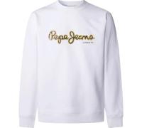 PEPE JEANS Dorian Crew Maillot de survêtement, Blanc, L Homme