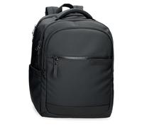 Pepe Jeans Dorking Cabine Sac à Dos pour Ordinateur Portable 15,6" Noir 31 x 44 x 15 cm Polyester avec détails en Simili Cuir 20,46L by Joumma Bags