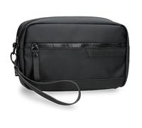 Pepe Jeans Dorking Noir Sac à Main 24.5x15x6 cm Polyester with détails en Cuir Synthétique par Joumma Bags