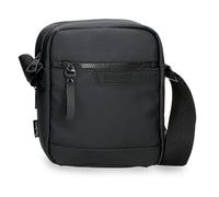 Pepe Jeans Dorking Sac à bandoulière Deux Compartiments Noir 17 x 22 x 7,5 cm Polyester avec détails en Cuir synthétique by Joumma Bags