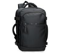 Pepe Jeans Dorking Sac à Dos de Cabine pour Ordinateur Portable 15,6 Pouces Noir 25 x 40 x 20 cm Polyester avec détails en Cuir synthétique 20 l by Joumma Bags