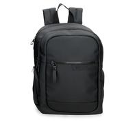 Pepe Jeans Dorking Sac à Dos pour Ordinateur Portable Double Compartiment Adaptable 15,6 Pouces Noir 25 x 37 x 12 cm Polyester avec détails en Cuir synthétique 11,1 l by Joumma Bags