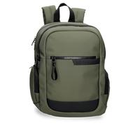 Pepe Jeans Dorking Sac à Dos pour Ordinateur Portable Double Compartiment Adaptable 15,6 Pouces Vert 25 x 37 x 12 cm Polyester avec détails en Cuir synthétique 11,1 l by Joumma Bags