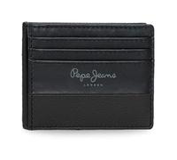 Pepe Jeans Double Porte-Cartes Noir 9,5 x 7,5 cm Cuir by Joumma Bags, Noir, Talla única, Porte-Cartes