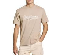 Pepe Jeans Dumas Tee T-Shirt, Beige, M Homme