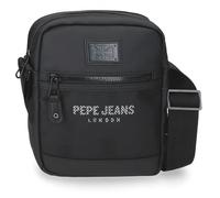 Pepe Jeans Durham Sac à bandoulière Porte-Tablette Deux Compartiments Noir 22 x 27 x 10 cm Polyester by Joumma Bags