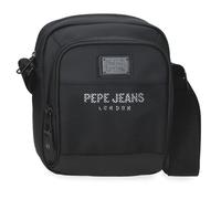 Pepe Jeans Durham Sac à bandoulière Porte-Tablette Noir 23 x 27 x 7 cm Polyester by Joumma Bags