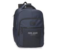 Pepe Jeans Durham Sac à dos pour ordinateur portable 15,6" pouces Bleu 30 x 42 x 14,5 cm Cuir synthétique et polyester by Joumma Bags