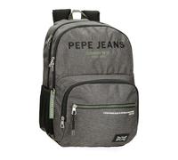 Pepe Jeans Edmon Sac à Dos pour Ordinateur Portable 15,6" Double Compartiment Gris 33 x 46 x 15 cm Polyester by Joumma Bags