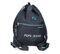 Pepe Jeans Edmon Sac à Dos Scolaire Bleu 35 x 46 cm Polyester 16,1 L by Joumma Bags, Bleu, Sac à Dos Scolaire