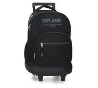 Pepe Jeans Edward Sac à Dos Compact 2 Roues Portable 15,6 Pouces Noir 32 x 43 x 21 cm Polyester 28,9 L by Joumma Bags