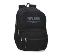 Pepe Jeans Edward Sac à Dos Scolaire Ordinateur Portable 15,6 Pouces Noir 33x46x15 cm Polyester 22,77L by Joumma Bags