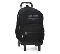 Pepe Jeans Edward School Sac à Dos avec Trolley Ordinateur Portable 15,6 Pouces Noir 33x46x15 cm Polyester 22,77L by Joumma Bags