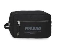 Pepe Jeans Edward Trousse de Toilette Adaptable à Deux Compartiments Noir 26x16x12 cm Polyester by Joumma Bags
