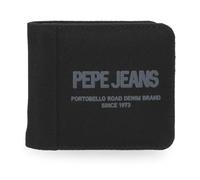 Pepe Jeans Edward Wallet Noir 10,5x9x2 cm Polyester by Joumma Bags