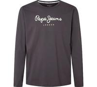 Pepe Jeans Eggo Long N T-Shirt, Noir (Washed Black), S Homme