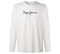 Pepe Jeans Eggo Long T-Shirt, Blanc (Blanc Vieilli), S Homme