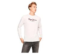 Pepe Jeans T-shirt homme Eggo manches longues Slim Fit blanc XL