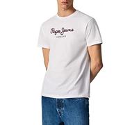 Pepe Jeans Eggo T-shirt pour Regular Fit Manches Courtes Blanche
