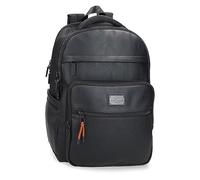 Pepe Jeans Egham Sac à dos pour ordinateur portable adaptable Noir 31 x 44 x 15 cm Polyester 20,46 L, Noir, Talla única, Sac à dos pour ordinateur portable