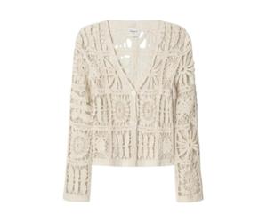 Pepe Jeans - Élégant Gilet Tricot Olympia - Femme - Pulls - Beige - Taille: 36 FR