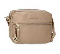 Pepe Jeans Elia Sac à bandoulière Deux Compartiments Beige 24 x 16 x 9 cm Cuir synthétique by Joumma Bags, Beige, Talla única, bandoulière Deux Compartiments
