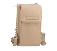 Pepe Jeans Elia Sac à bandoulière Porte-téléphone Beige 11 x 20 x 4 cm Cuir synthétique by Joumma Bags, Beige, Talla única, Sac à bandoulière pour téléphone Portable