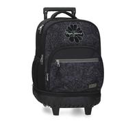 Pepe Jeans Eloise Sac à Dos Compact à 2 Roues Ordinateur Portable 15,6 Pouces Noir 32x43x21 cm Polyester 28,9L by Joumma Bags