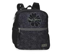 Pepe Jeans Eloise Sac à dos de randonnée Noir 24 x 28 x 10 cm Polyester 6,72 L by Joumma Bags