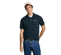 Pepe Jeans Essential Polo Contrast Logo, Bleu (Bleu Dulwich), XL Homme