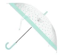 Pepe Jeans Evelin Parapluie Bleu Polyester avec canne en Aluminium, bleu, Parapluie