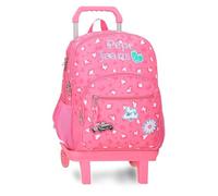 Pepe Jeans Evelyn Sac à Dos Double Compartiment avec Trolley Ordinateur Portable 15,6 Pouces Rose 32x44x22 cm Polyester 30,98L by Joumma Bags
