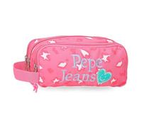 Pepe Jeans Evelyn Trousse Triple Rose 22x10x9 cm Polyester by Joumma Bags