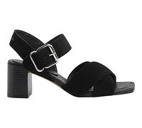 Pepe Jeans Femme Altea Basic Sandales à Talons mi-Hauts, Black, 35 EU