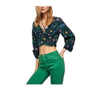 Pepe Jeans, Femme, Blouses et Chemises, Bleu, Taille: 36 FR Chemisier