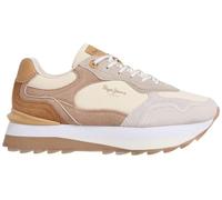 Pepe Jeans Baskets basses 'Freya Lea' crème / camel / cognac / gris, Taille 41