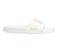 Pepe Jeans Femme Slider Brand W Chaussures, Beige Off Lace Beige, 39 EU