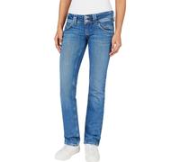 Pepe Jeans Femme Slim Taille Basse À Double Boutons Pl204586, Bleu (Denim-VS3), 26W/34L