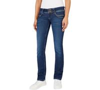 Pepe Jeans Femme Slim Taille Basse À Double Boutons Pl204586, Bleu (Denim-XW5), 30W/32L