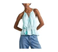 Pepe Jeans, Femme, Tops, Bleu, Taille: 42 FR Hauts sans manches