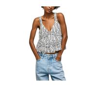 Pepe Jeans, Femme, Tops, Gris, Taille: 42 FR Haut élégant avec col en V pour femmes
