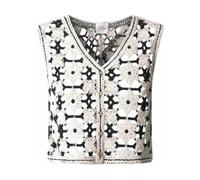 Pepe Jeans, Femme, Vestes, Multicolore, Taille: 42 FR Gilet Olivia Crochet Motif Floral