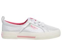 Pepe Jeans Fille Kenton Chic G Sneak, Gris argenté, 33 EU