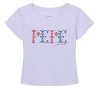 Pepe Jeans Fille Natalie T shirt, Blanc, 6 ans EU
