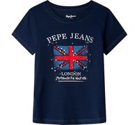 Pepe Jeans Flag T-Shirt, Bleu (Bleu Marine), 12 Ans Fille