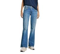 Pepe Jeans Flare Jeans MW, Bleu, 28W / 34L Femme