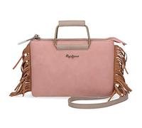 Pepe Jeans Fringe Sac à main Rose 25X17 cms Cuir synthétique