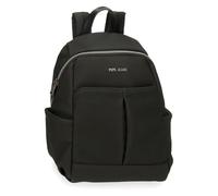 Pepe Jeans Gala Sac à dos décontracté noir 25,5 x 35 x 14 cm Cuir synthétique by Joumma Bags