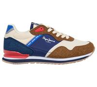 Pepe Jeans Garçon London Sight B Sneak, Marron Biscuit Beige, 34 EU